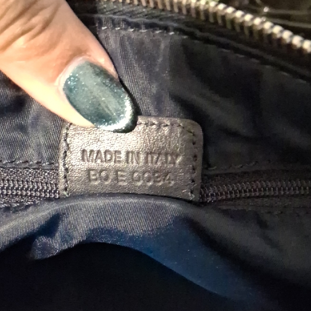 Dior Vintage Navy and Gray Trotter Boston Bag. - Picture 5 of 6